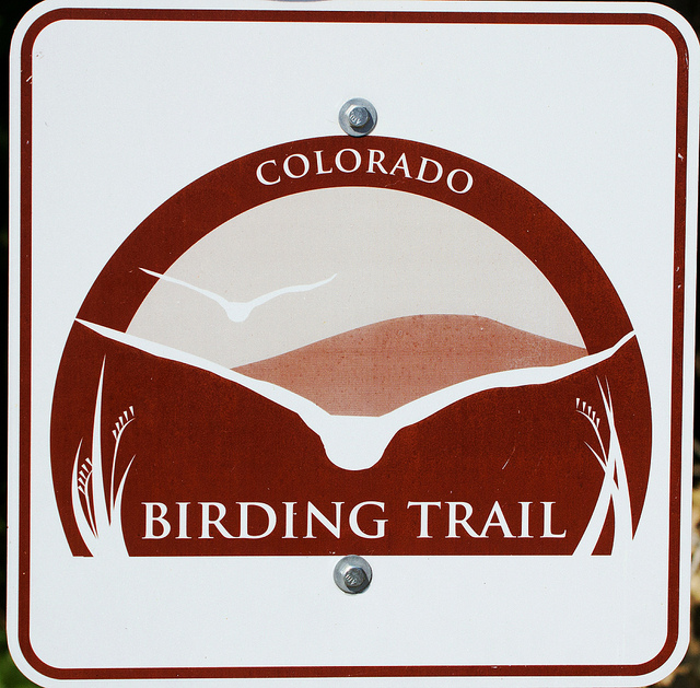 Colorado Birding Trail sign